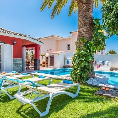 Vila Playa De Fanabe Sleeps 8 Pool Air Con Costa Adeje (Tenerife)